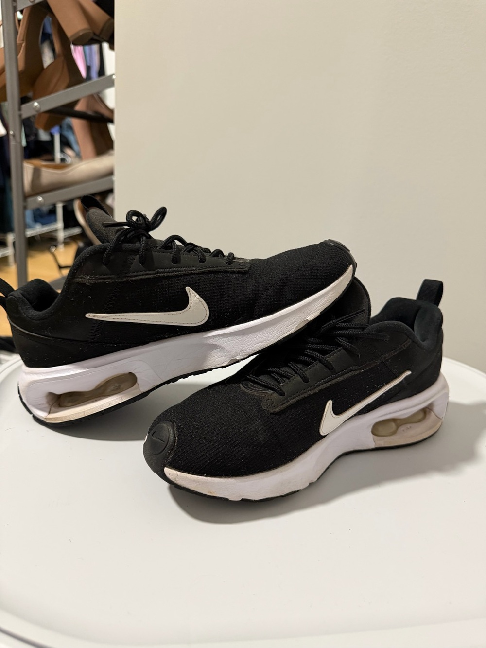 Nike Black Sneakers with White Swoosh